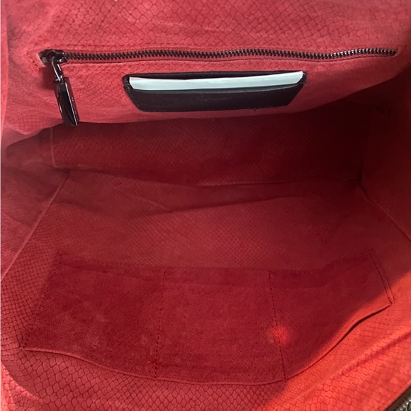 Hammitt nwt large espresso reverse tote crossbody leather handbag with card case - Picture 4 of 8